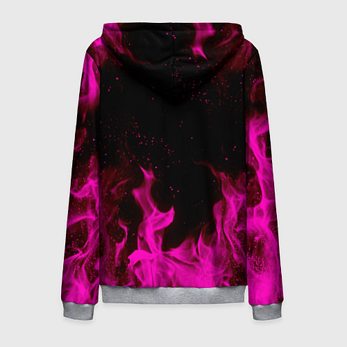 Мужская толстовка на молнии ПОШЛАЯ МОЛЛИ / 3D-Меланж – фото 2