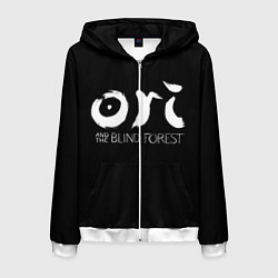 Толстовка 3D на молнии мужская Ori, цвет: 3D-белый