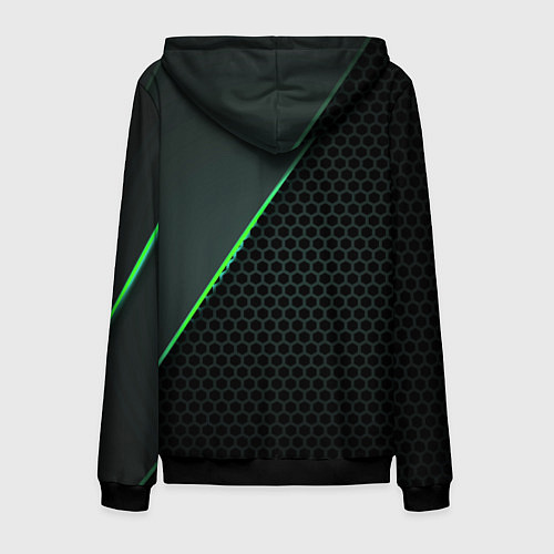 Мужская толстовка на молнии Alfa Romeo / 3D-Черный – фото 2