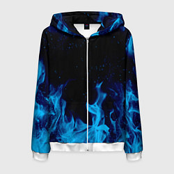 Мужская толстовка на молнии СИНИЙ ОГОНЬ