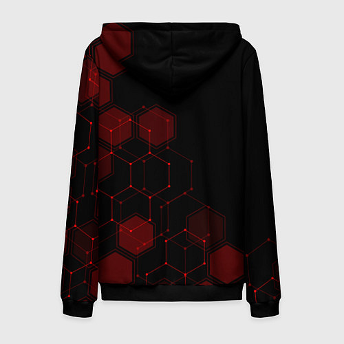 Мужская толстовка на молнии UMBRELLA CORP / 3D-Черный – фото 2