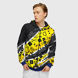 Толстовка 3D на молнии мужская Roblox, цвет: 3D-синий — фото 2
