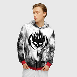 Толстовка 3D на молнии мужская THE OFFSPRING, цвет: 3D-красный — фото 2