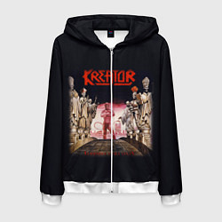 Толстовка 3D на молнии мужская Kreator 16, цвет: 3D-белый