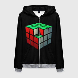 Мужская толстовка на молнии Кубик Рубика
