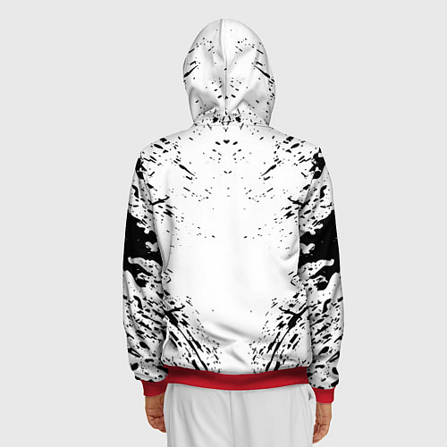 Мужская толстовка на молнии BERSERK / 3D-Красный – фото 4