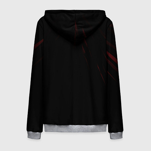 Мужская толстовка на молнии VALORANT / 3D-Меланж – фото 2