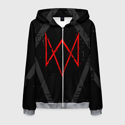 Толстовка 3D на молнии мужская WATCH DOGS LEGION, цвет: 3D-меланж