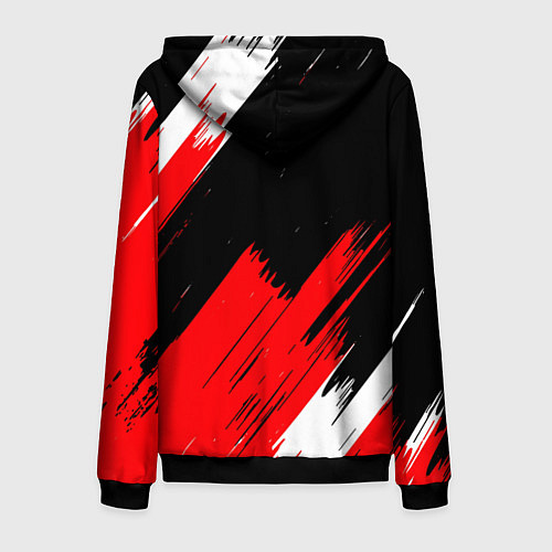 Мужская толстовка на молнии ТЕКСТУРА / 3D-Черный – фото 2