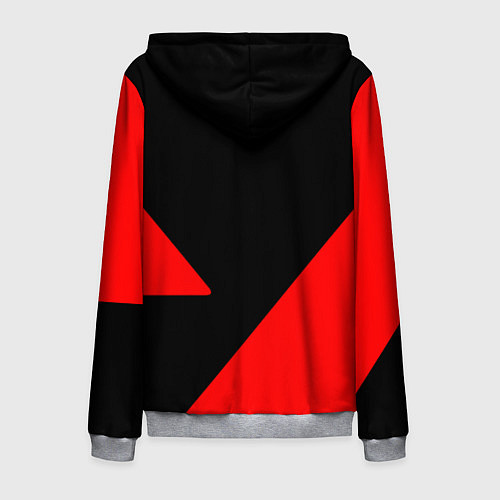 Мужская толстовка на молнии VALORANT / 3D-Меланж – фото 2