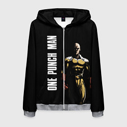 Толстовка 3D на молнии мужская One Punch Man, цвет: 3D-меланж