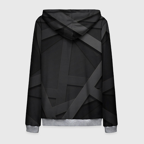 Мужская толстовка на молнии MERCEDES / 3D-Меланж – фото 2