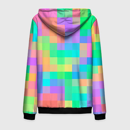 Мужская толстовка на молнии Minecraft / 3D-Черный – фото 2