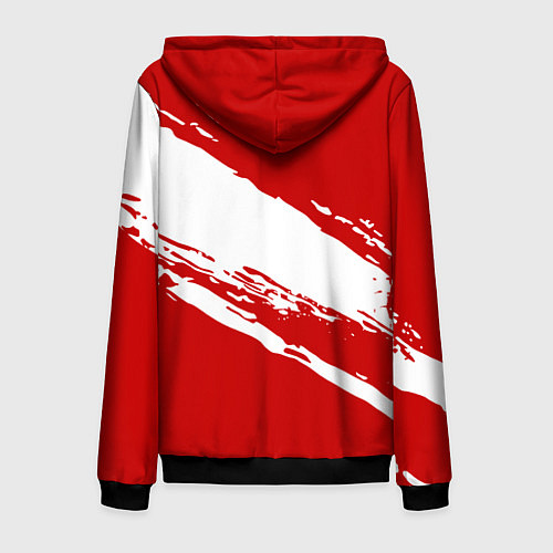 Мужская толстовка на молнии Russia / 3D-Черный – фото 2