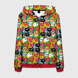 Мужская толстовка на молнии Папуги