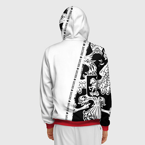 Мужская толстовка на молнии Георгий / 3D-Красный – фото 4