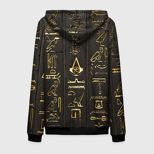 Мужская толстовка на молнии ASSASSINS CREED:ORIGINS / 3D-Черный – фото 2