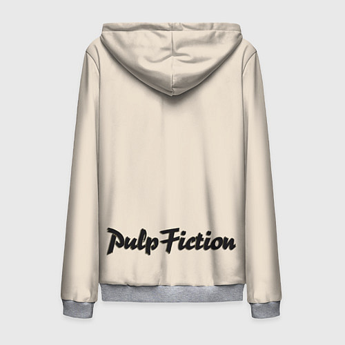 Мужская толстовка на молнии Криминальное чтиво / 3D-Меланж – фото 2