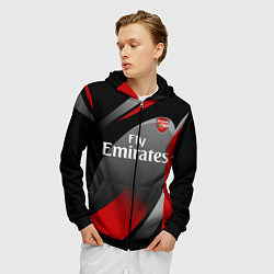 Толстовка 3D на молнии мужская ARSENAL UNIFORM, цвет: 3D-черный — фото 2