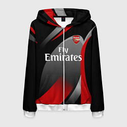 Толстовка 3D на молнии мужская ARSENAL UNIFORM, цвет: 3D-белый