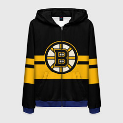 Толстовка 3D на молнии мужская BOSTON BRUINS NHL, цвет: 3D-синий