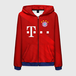 Толстовка 3D на молнии мужская FC Bayern Munchen, цвет: 3D-синий