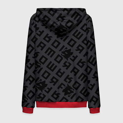 Мужская толстовка на молнии AS Roma Top 202122 / 3D-Красный – фото 2