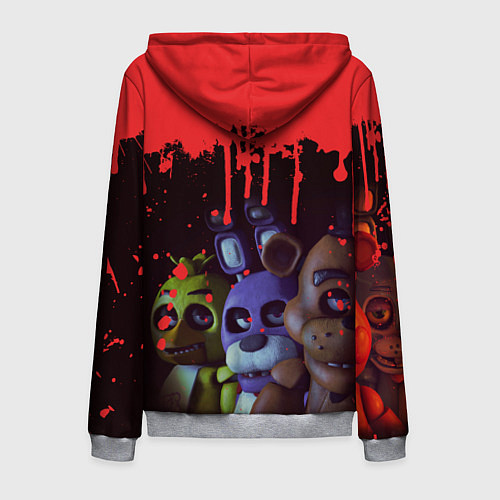 Мужская толстовка на молнии Five Nights At Freddys / 3D-Меланж – фото 2