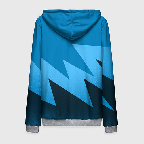 Мужская толстовка на молнии РОТОР Волгоград / 3D-Меланж – фото 2