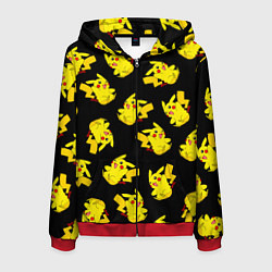 Мужская толстовка на молнии Веселый пикачу