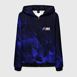 Толстовка 3D на молнии мужская BMW, цвет: 3D-черный