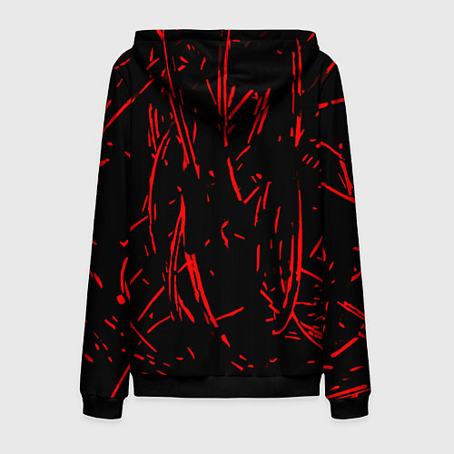 Мужская толстовка на молнии Korn / 3D-Черный – фото 2
