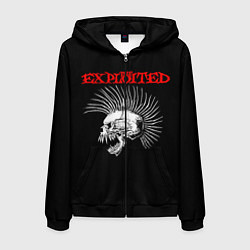 Толстовка 3D на молнии мужская The Exploited, цвет: 3D-черный