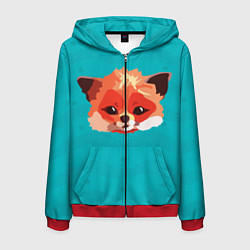 Мужская толстовка на молнии Лисичка