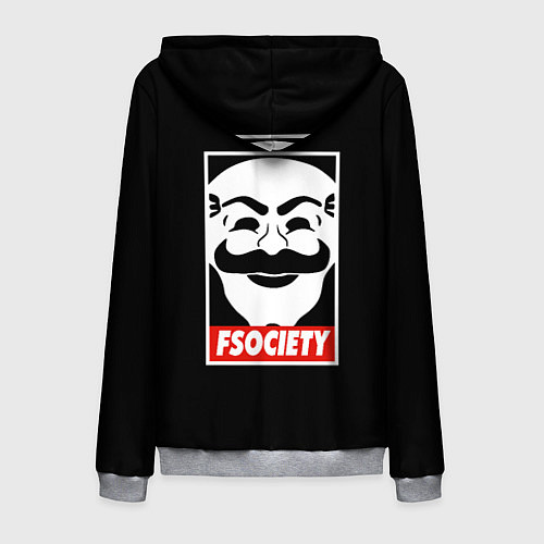 Мужская толстовка на молнии MP ROBOT / 3D-Меланж – фото 2