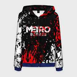 Толстовка 3D на молнии мужская METRO EXODUS, цвет: 3D-синий