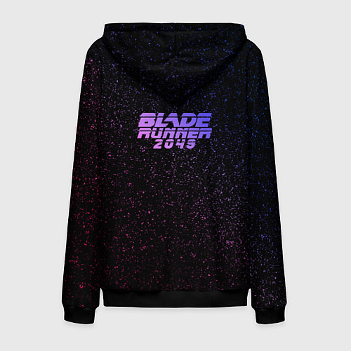 Мужская толстовка на молнии Бегущий по лезвию / 3D-Черный – фото 2