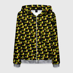 Толстовка 3D на молнии мужская Гомер, цвет: 3D-меланж