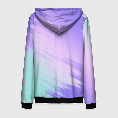 Мужская толстовка на молнии AMONG US GRADIENT / 3D-Черный – фото 2