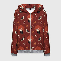 Толстовка 3D на молнии мужская Genshin Impact, цвет: 3D-меланж