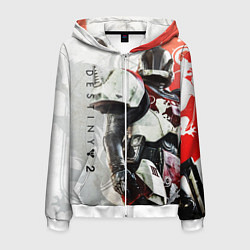 Толстовка 3D на молнии мужская DESTINY, TITAN, цвет: 3D-белый