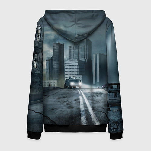 Мужская толстовка на молнии Metro Exodus / 3D-Черный – фото 2