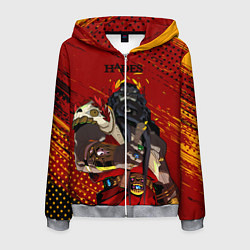 Толстовка 3D на молнии мужская Hades - Аид, цвет: 3D-меланж