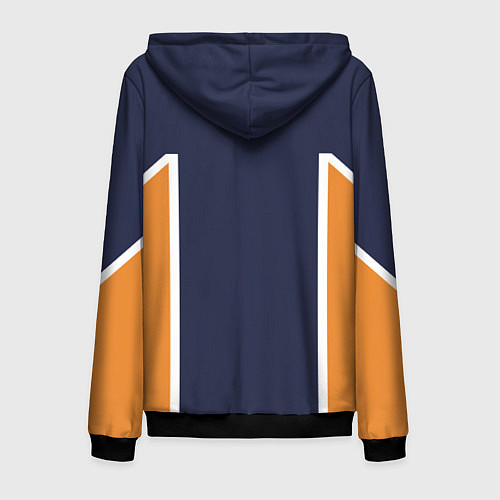 Мужская толстовка на молнии Волейбол!! ФОРМА ХИНАТЫ / 3D-Черный – фото 2