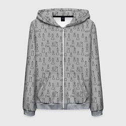 Мужская толстовка на молнии Шахматы