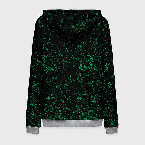 Мужская толстовка на молнии LAND ROVER / 3D-Меланж – фото 2