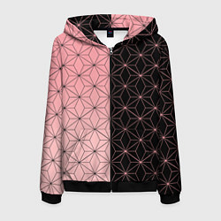 Толстовка 3D на молнии мужская КОСТЮМ НЕЗУКО NEZUKO, цвет: 3D-черный