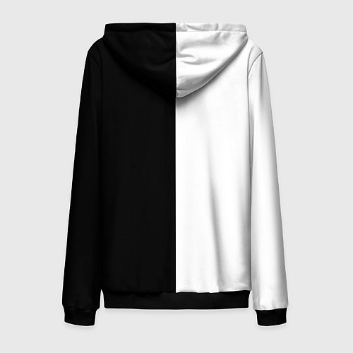 Мужская толстовка на молнии БИТКОИН BITCOIN Z / 3D-Черный – фото 2