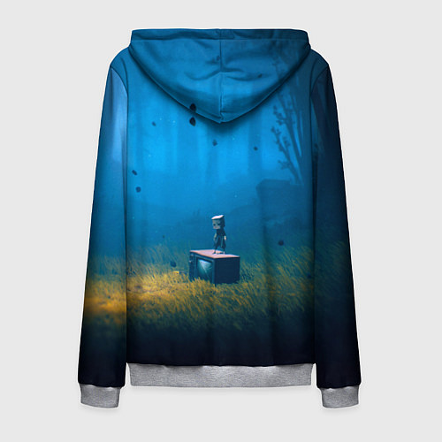 Мужская толстовка на молнии LITTLE NIGHTMARES 2 / 3D-Меланж – фото 2