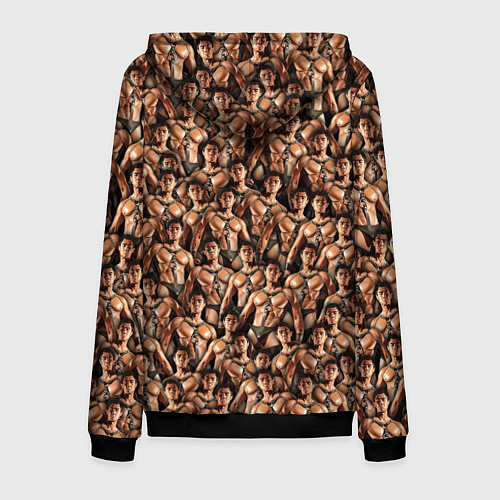 Мужская толстовка на молнии Gachimuchi Van Darkholme / 3D-Черный – фото 2